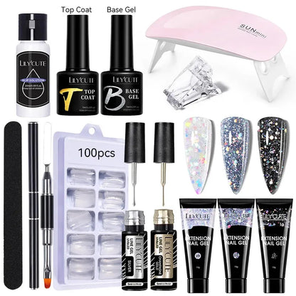 15ML Quick Extension Gel Kit All for Manicure Gel Nail Extension Set Slip Solution Acrylic Gel Polish Nail Art DIY Tool - Shop & Buy