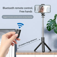 Load image into Gallery viewer, Bluetooth Wireless Selfie Stick Mini Tripod Extendable Monopod Remote Shutter For iPhone Samsung Xiaomi Phone Holder
