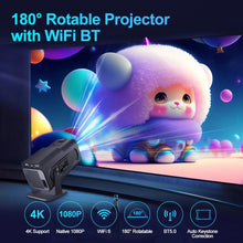 Load image into Gallery viewer, 4K Android 11 Projector Native 1080P 390ANSI HY320 Dual Wifi6 BT5.0 1920*1080P Cinema portable Projetor
