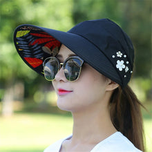 Load image into Gallery viewer, Golf Sun Caps Women UV Protection Wide Brim Beach Sun Hats Visor Hats for Women
