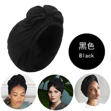 Load image into Gallery viewer, Bonnet Women Turban Pure Color Casual Lady Headscarf Hat Adult Fashion Cap
