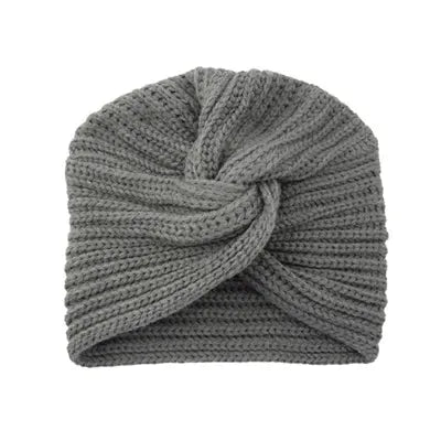 Women's Knitted Turban Hat Bohemia Cashmere Cross Wrap Head Lndian  Wool   Bonnet Turbante Cap - Shop & Buy