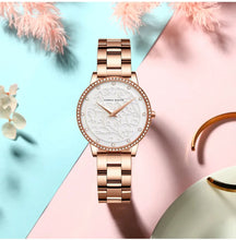 Load image into Gallery viewer, Stainless Steel Mesh Wristwatches Top Brand New Luxury Japan Quartz Movement Rose Gold Designer Elegant Style Watches For Women
