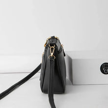 Load image into Gallery viewer, PU Crossbody Bags Double Zipper New Fashion Shoulder Bag for Women Large Capacity Tassel Decoration Heart-shaped Hardware
