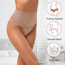 Load image into Gallery viewer, Women Butt Lifter Shapewear Lace T-back High Waist Tummy Control Panties Smooth Waist Trainer Body Shaper Seamless Underwear
