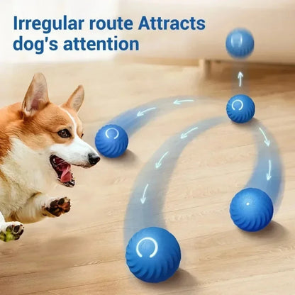 Automatic Moving Bounce Rolling Ball Dog Toy USB Smarts Puppy Interactive Dog Chew Toy Ball Dogs Accessories Pet Toys Home Cats