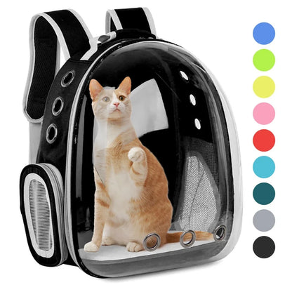 Cat Carrier Bag Outdoor Pet Shoulder bag Carriers Backpack Breathable Portable Travel Transparent Bag For Small Dogs Cats