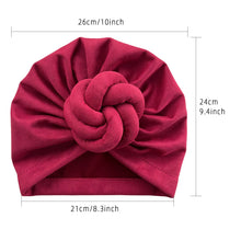 Load image into Gallery viewer, New Pre-Made Knotted Turban Hat Suede Head Wraps Elegant Pleated Beanies Headscarf For Women Turban
