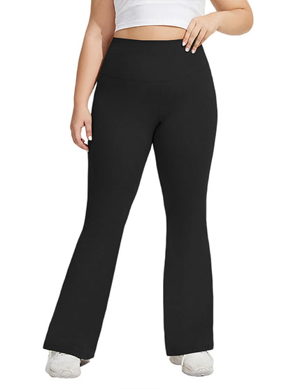 High Waist Yoga Leggings for Women with Stretchy Fabric Hip Lift Design Flare Style for Exercise Running and Workouts