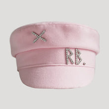 Load image into Gallery viewer, Autumn Winter Newsboy Caps Women Wool Diamond Letter Caps Baker Boy Cap
