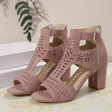 Load image into Gallery viewer, Women Fashion Strap Sexy High Heel Sandals Woman Roman Hollow Pumps Lace-up Peep Toe Sandals
