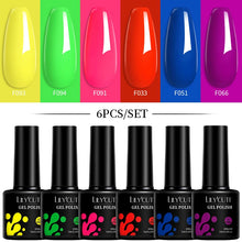 Load image into Gallery viewer, 6Pcs/Set Macaron Color Gel Nail Polish Set Kit Spring 6 Colors UV LED Nail Art Gel Vernis Semi Permanent Base Top Coat
