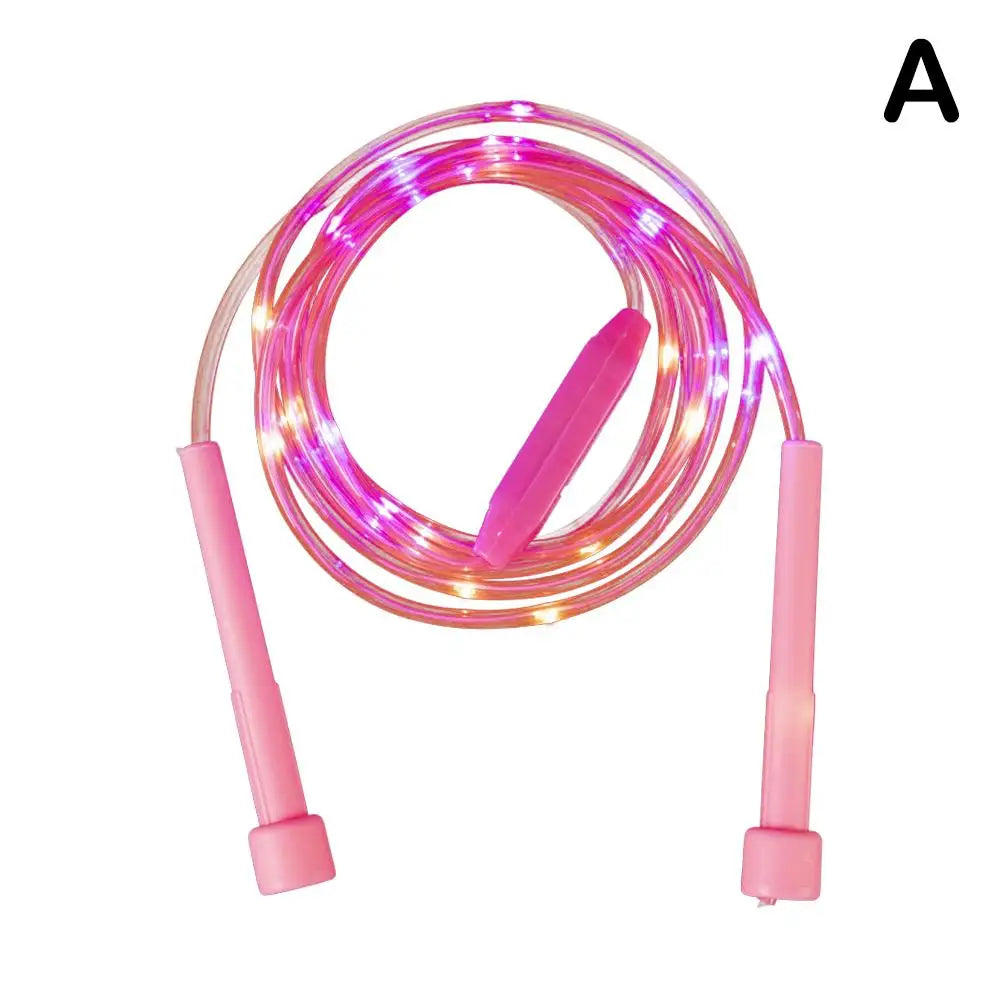 Fashion Illuminated Jump Rope With LED Light Fitness Body 4 Exercise Equipment Color Rope Loss Weight Sports