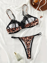 Load image into Gallery viewer, Leopard Sexy Lingеrie Set Lace Seductive Underwear Push Up Intim Goods Hot Bilizna Set
