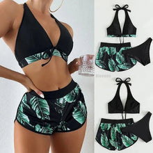 Load image into Gallery viewer, Women Sexy Beach Bikinis Three Pieces Bikini Set High Waist Swimsuit Swimwear
