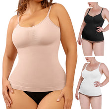 Load image into Gallery viewer, Plus Size Camisole for Women Tummy Control Cami Shaper Seamless Compression Tank Top Waist Cincher Shapewear for Women
