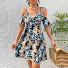 Load image into Gallery viewer, Plus Size Dress Plant Prints Women‘s Clothing For Summer Casual Sleeveless Vest Dress
