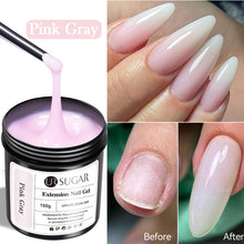 Load image into Gallery viewer, 150g Nude Clear Extension Nail Gel Polish Nails Finger Form Camouflage Hard Gel Fast Extension Acrylic Nail Manicure
