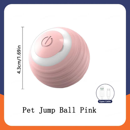 Smart Dog-Cat Toy Ball Electronic Interactive Pet Toy Moving Ball USB Automatic Moving Bouncing for Puppy Birthday Gift Cat Products