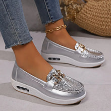 Load image into Gallery viewer, Women Casual Wedge Platform Shoes Spring Autumn Designer Comfort Non Slip Loafers Ladies Slip on Sneakers
