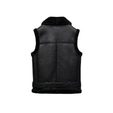 Load image into Gallery viewer, Autumn and winter new street style with belt imitation fur double-sided fabric vest cotton vest
