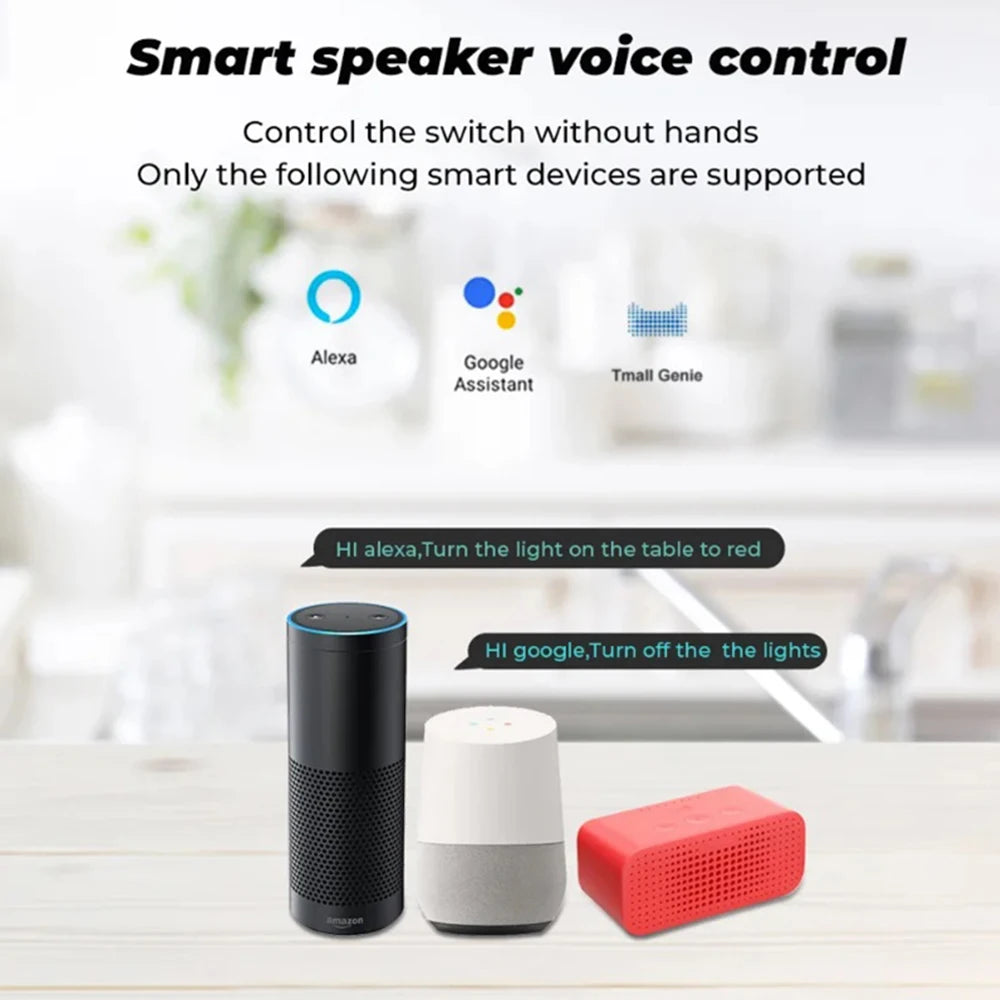 10A Wifi Smart Plug US Socket Wireless Switch Smart Home App Scene Linkage Support Alexa Google Home Voice Assitant Control Plug