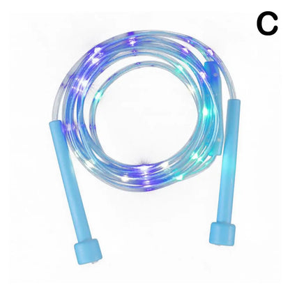 Fashion Illuminated Jump Rope With LED Light Fitness Body 4 Exercise Equipment Color Rope Loss Weight Sports