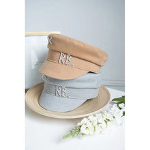 Load image into Gallery viewer, Autumn Winter Newsboy Caps Women Wool Diamond Letter Caps Baker Boy Cap
