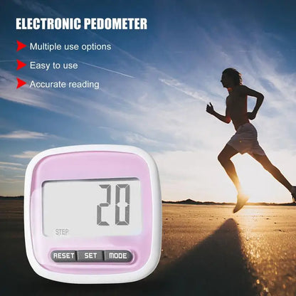 3D Walking Pedometer Waterproof Multifunctional Sports Calorie Counting LCD Display Fitness Equipment