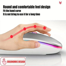 Load image into Gallery viewer, Wireless Mouse Gaming Mouse Backlight USB Compatible RGB Rechargeable Mice Silent Backlit Ergonomic Gaming Mouse
