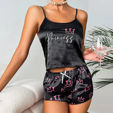 Load image into Gallery viewer, Pajamas for Women Satin Lingerie Soft Sleepwear Silk Cami Shorts Sets Nightwear
