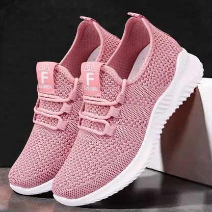 Women's Casual Sneakers Summer Comfortable Breathable Platform Shoes Fashion Women Versatile Lace-up Shoe - Shop & Buy