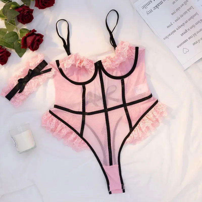 Women's Transparent Underwear for Women Lingerie Woman Senxual Ensemble Sexy Sets - Shop & Buy