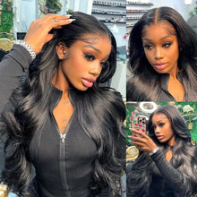 Load image into Gallery viewer, 360 Full HD Lace Frontal Wig 180% 13x6 Body Wave Lace Front Wig Peruvian Human Hair Wigs For Black Women 34 36In 13x4 Lace Wig
