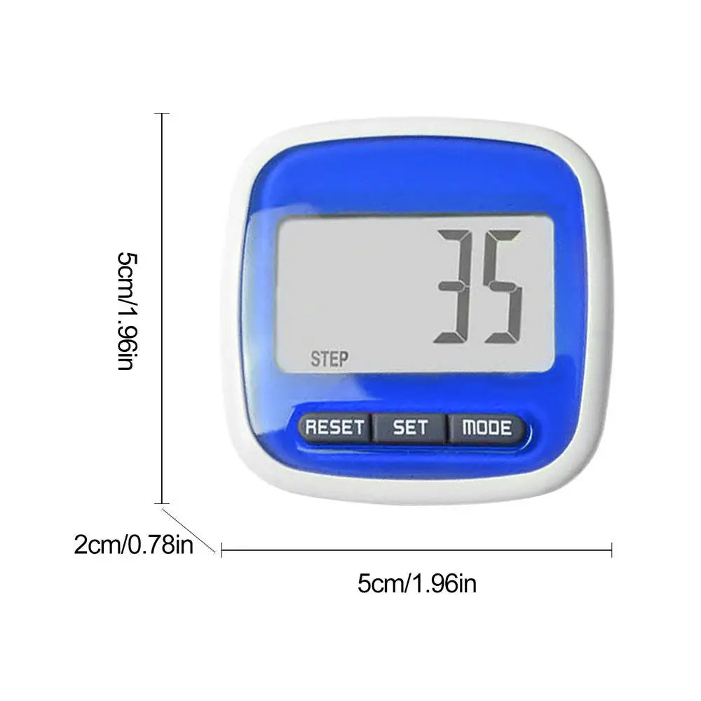 3D Walking Pedometer Waterproof Multifunctional Sports Calorie Counting LCD Display Fitness Equipment