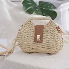 Load image into Gallery viewer, NEW Straw Crossbody Bag Women Elegant Fashion Straw Woven Rattan Bag Straw Rope Crossbody Sling Bag
