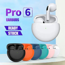 Load image into Gallery viewer, Air Pro 6 TWS Wireless Headphones with Mic Fone Bluetooth Earphones Sport Earbuds for Apple iPhone Xiaomi Huawei
