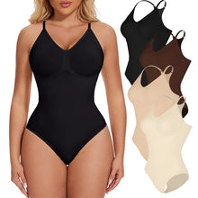 Load image into Gallery viewer, Bodysuit for Women Tummy Control Shapewear Racerback Seamless Sculpting Butt Lifter Body Shaper
