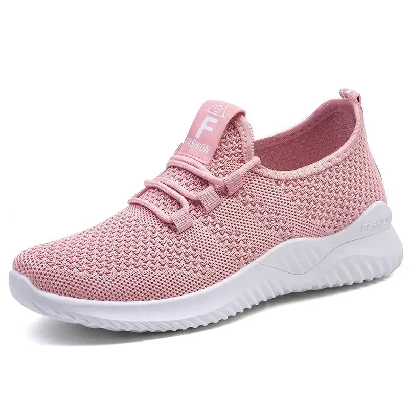 Women's Casual Sneakers Summer Comfortable Breathable Platform Shoes Fashion Women Versatile Lace-up Shoe - Shop & Buy