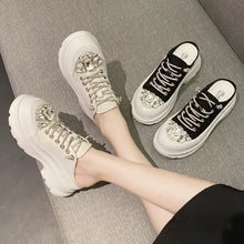 Load image into Gallery viewer, Women Shiny Rhinestones Shoes Four Seasons Casual Sneakers Women Stylish Sport Shoes
