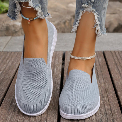 Spring Summer Breathable Mesh Flats Shoes for Women Comfortable Slip On Casual Shoes Woman Lightweight Soft Bottom Loafers