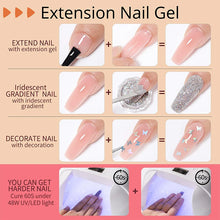 Load image into Gallery viewer, Extension Nail Gel Set Manicure Set Gel Cuticle Pusher Finger Extend Mold Nail Kit All For Quick Building Manicure Set
