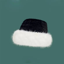 Load image into Gallery viewer, Big Fluffy Faux Fur Bucket Hat for Women Luxury Plush Fisherman Hat Warm Winter Hat
