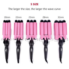 Load image into Gallery viewer, Professional Hair Curling Iron Ceramic Triple Barrel Hair Curler Irons Hair Wave Waver Styling Tools
