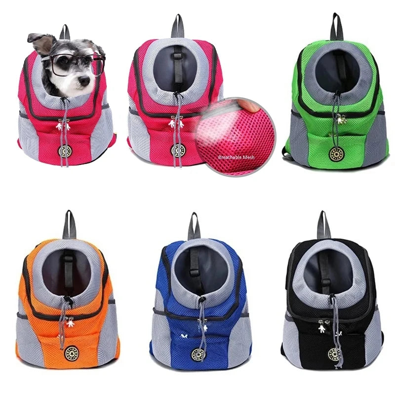 Pet Dog Carrier Backpack Puppy Carrier Front Pack for Small Medium Dogs Cat Travel Back Pack Breathable Dogs Carrier Backpack