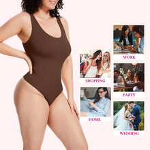 Load image into Gallery viewer, Sexy Open Back Thongs Bodysuit Women Tank Top Shapewear Tummy Control Body Shaper Invisible Under Dress
