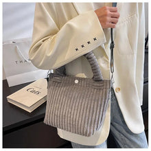 Load image into Gallery viewer, Niche Corduroy Bucket Bag New Autumn And Winter Plush Fashion Crossbody Shoulder Bag
