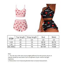 Load image into Gallery viewer, 2 Pieces Set Women&#39;s Pajama Shorts Suit Multiple Print Underwear Sexy Lingerie
