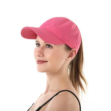 Load image into Gallery viewer, Summer Solid Color Baseball Caps Golf Wear Women Sport Leisure Cross Ponytail Hat Mesh Quick-Drying
