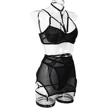 Load image into Gallery viewer, Transparent Tulle Women Luxury Designer Underwear Lingerie Set See Through Hot Sexy Bra Set
